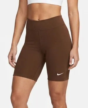 Nike Brown Biker Shorts Women’s XS High Rise Athletic Training Yoga‎ Shorts thumbnail 1