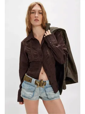Free People Bohemian Grunge 90s Zoa Star Buckle Hip Belt Medium Large NWT thumbnail 3