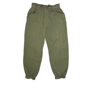Shein Olive Green Jogger Balloon Ankle Pants LARGE Casual Preppy thumbnail 2