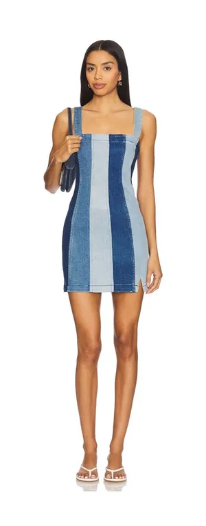 Show Me Your Mumu Coronado corset dress in Shady Indigo thumbnail 1