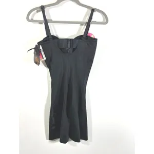 Spanx Suit Your Fancy Strapless Cupped Mid-Thigh Bodysuit Black 10156R Small thumbnail 5