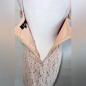 Lulus Sweet Blossom Blush Pink Lace Floral‎ Dress Size 10 thumbnail 7