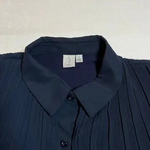 Joie Sleeveless Pleat Mini Button Up Shirt Dress Size L Casual Preppy Classic thumbnail 6