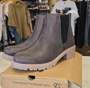 Seven7 Taupe Chelsea Boots thumbnail 1