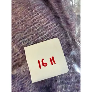 J. Crew Fuzzy kid Mohair Blend‎ Cardigan Lavender Pink Multi Color XXS thumbnail 9
