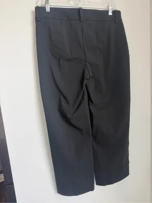Classic Black Wide Leg Crop Dress Pants thumbnail 4