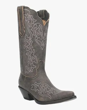 Dingo Flirty N' Fun Embroidered Cowboy Boots Mid Calf Mid Heel thumbnail 2