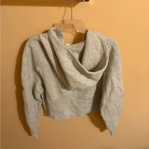 Lululemon Scuba Oversized 1/2 Zip Hoodie in Heathered Core Ultra Light Gray thumbnail 6