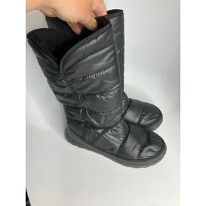The North Face black amore ll foldover puffer boots faux fur lined‎ women's 10 thumbnail 3