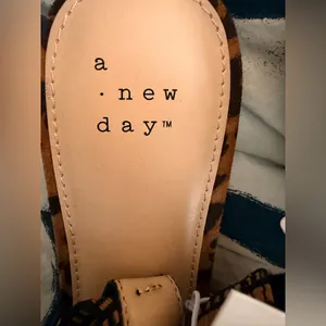 Women's London Sling Back Leopard Print Flats - A New Day NWT thumbnail 6