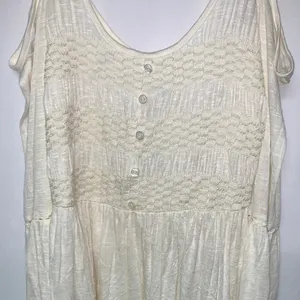 American Rag Cream Cold Shoulder Blouse thumbnail 4