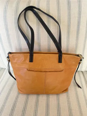 HOBO Cecily Leather Mini Tote Honey Brown Double Handle Satchel Purse Bag thumbnail 10