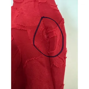 Lulus Perfectly Picturesque Red Floral Burnout Surplice Midi Dress Size Large thumbnail 7