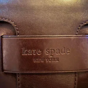 Kate Spade Savona Malea Tote Dark Brown Leather Shoulder Bag Floral Lining thumbnail 3