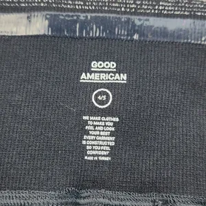 Good American -129 Seamless Leggings High Rise Sparkle Tinsel Black 4‎ - XL thumbnail 4