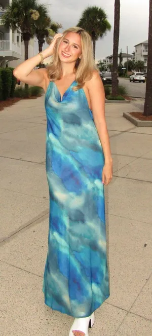Peppermayo Dress Maxi Blue thumbnail 1