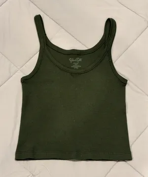 Brandy Melville John Galt Forest Green Beyonca Tank Top thumbnail 1