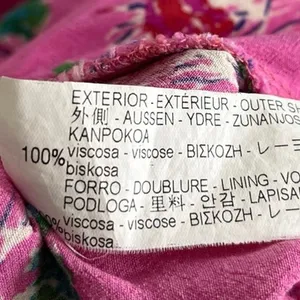 Zara Pink Floral Sweetheart Neck Short Puff Sleeve Smocked Blouse Crop Top Sz M thumbnail 4