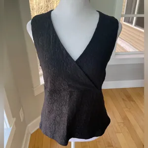 Vintage Y2K Envision Studio Black Lace V Neck Top Size Small thumbnail 9