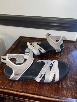 Teva Gray Strappy Outdoor Sandals with Black Footbed - US 8 thumbnail 7