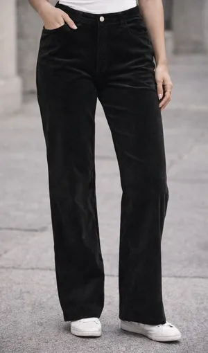 Vintage Adriana‎ Bermani Sport Black Velour Pants Sz 14 Vintage Y2K Goth thumbnail 1