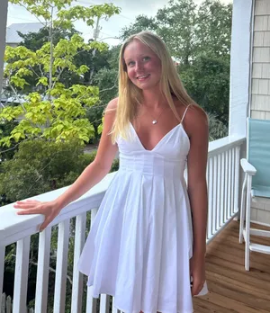 Zara pleated poplin mini dress thumbnail 1