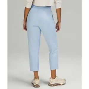 Lululemon Beyond the Studio Crop Blue Linen Womens Size 8 Dance Yoga thumbnail 3