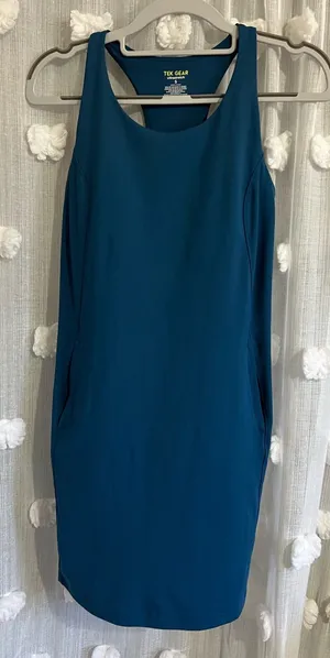 Tek Gear Teal Sleeveless Sheath Dress thumbnail 1