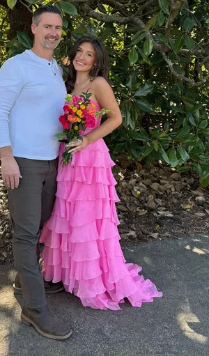 Pink Sherri Hill Prom Dress thumbnail 1