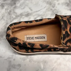 Steve Madden Leopard Print Slip On‎ Sneakers Women's Size 7.5M Platform Comfort thumbnail 7
