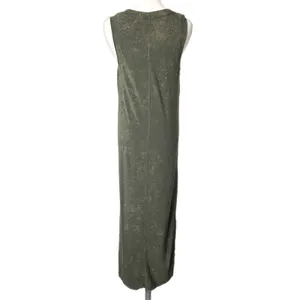 Lululemon All Yours Tank Maxi Dress Cloudy Wash Dark Olive Green Size 6 thumbnail 3