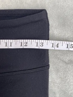 lululemon athletica Black cropped leggings yoga Pilates activewear loungewear 6 thumbnail 5