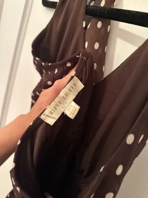 Brown Polka Dot Mini Dress thumbnail 5