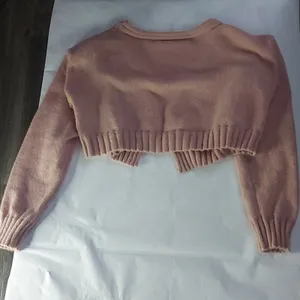 SHEIN Pink Open Front Cropped Cardigan L Casual Classic Preppy Spring Barbiecore thumbnail 4