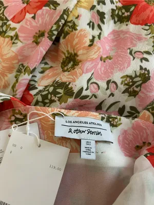 & Other Stories Sleeveless Floral Maxi Dress in Pink, Red, Yellow thumbnail 3