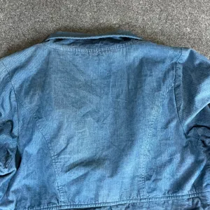 Crosstree Lane Blue Corduroy‎ Mesh Lace Embroidered Jacket Boho XL Cottagecore thumbnail 8