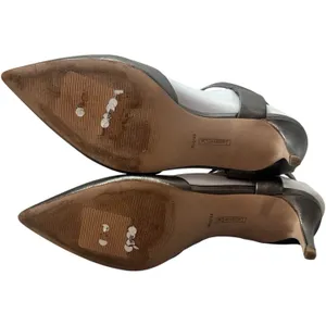 Louise et Cie Grettah Iron Pewter 3" Pointed Toe Sandals Heels‎ Party Event 9 thumbnail 5