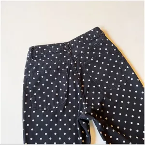 TOPSHOP Moto Mom High Waisted Polka Dot Print Jeans Size 25 EUC thumbnail 8