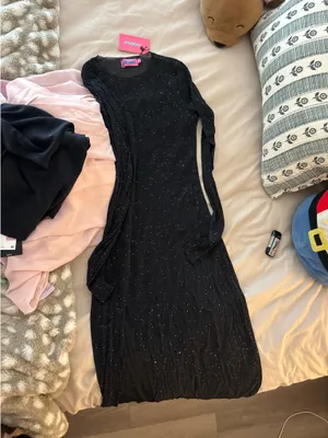 Edikted sheer sparkly dress thumbnail 3