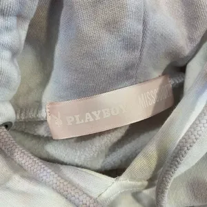 Playboy Missguided Tie Dye Hoodie Women Oversized Bunny Logo Pullover thumbnail 3
