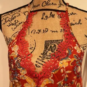 NWT free people floral haze‎ mini slip dress Xs thumbnail 4