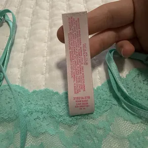 Victoria’s Secret Lace Sheer Lingerie Slip Dress Sz M Medium Teal Green thumbnail 8