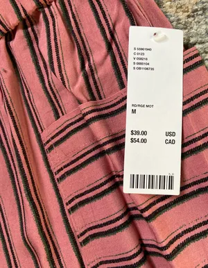 High Waisted Pattern Pants thumbnail 4