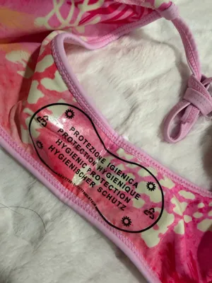 Kinis By Carter Tie Side Bikini Bottom Size Small . Pink thumbnail 9