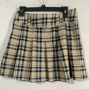 SheIn Plaid Pleated High Rise Mini Skirt thumbnail 4
