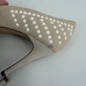 French Connection Pump Women Size 41 10.5 Beige‎ Studded Pointed Toe Stiletto thumbnail 7