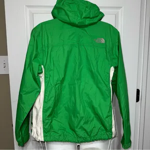 THE NORTH FACE Hyvent Kelly Green Hooded Rain Jacket Windbreaker 2012 Womens XS thumbnail 4