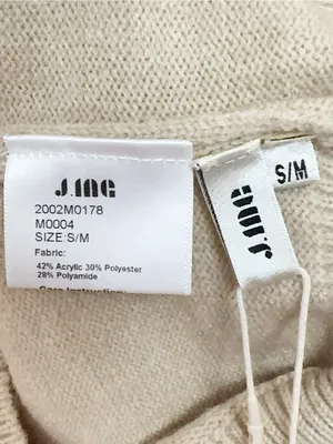 J.ING Beige V Neck Sweater Vest Sleeveless Knit Preppy Minimalist Pullover thumbnail 5