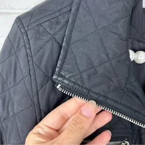 Michael Michael Kors Black Quilted Zip Front Puffer Jacket Size S thumbnail 9