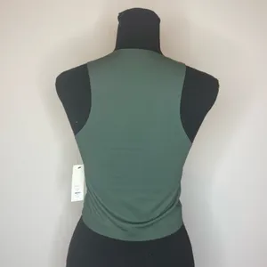 Francesca's Collections Forest Green Crewneck Tank thumbnail 3